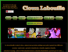 Tablet Screenshot of clown-labouille.com
